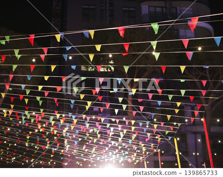 Colorful Night Festival Under City Lights 139865733