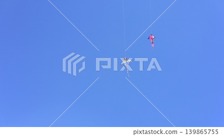 High Kites Against A Clear Blue Sky High Kites Against A Clear Blue Sky 139865755