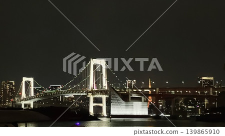 Rainbow Bridge at night 139865910