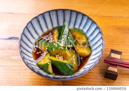 Pickled Cucumber in Mentsuyu Pickled Cucumber in Mentsuyu 139866059