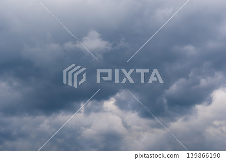 Cloudy skies/rainy season skies: a gloomy image. 139866190
