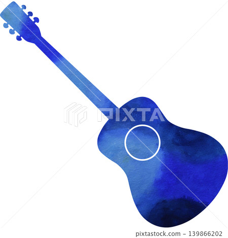 Beautiful watercolor classical guitar icon image illustration Beautiful watercolor classical guitar icon image illustration 139866202
