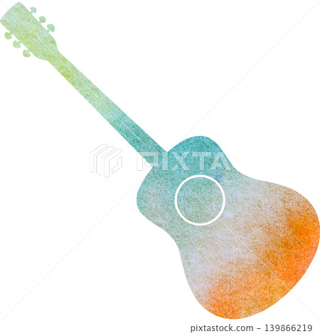 Beautiful watercolor classical guitar icon image illustration Beautiful watercolor classical guitar icon image illustration 139866219