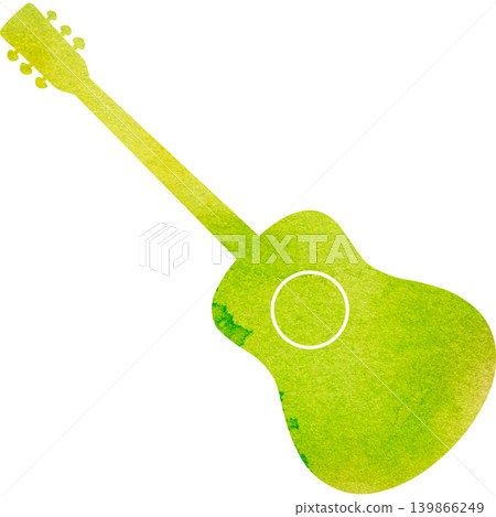 Beautiful watercolor classical guitar icon image illustration Beautiful watercolor classical guitar icon image illustration 139866249