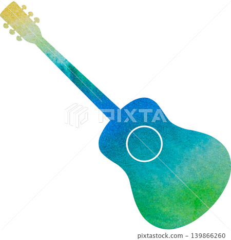 Beautiful watercolor classical guitar icon image illustration Beautiful watercolor classical guitar icon image illustration 139866260