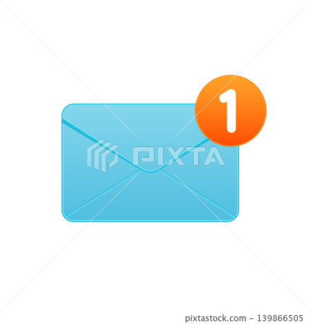 Email/Letter Vector Icon Illustration (Unread) 139866505