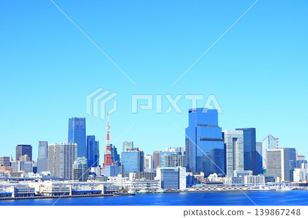 東京港區、東京城市景觀與東京鐵塔風景 東京港區、東京城市景觀與東京鐵塔風景 139867248