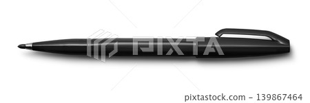 Black ink felt-tip pen 139867464