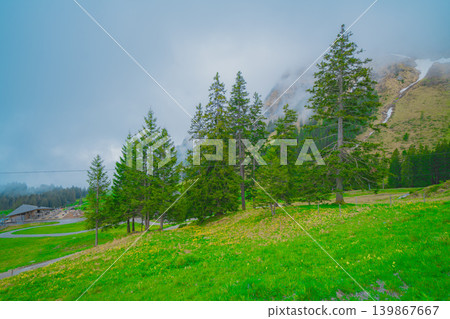 Mount Pilatus overlooking Lake Lucerne in Switzerland Mount Pilatus overlooking Lake Lucerne in Switzerland 139867667