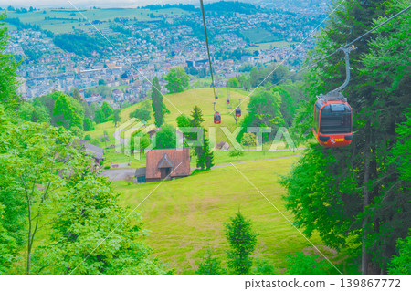 Mount Pilatus overlooking Lake Lucerne in Switzerland Mount Pilatus overlooking Lake Lucerne in Switzerland 139867772