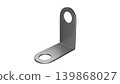 3DCG illustration of an L-shaped bracket (L-shaped metal fitting) 139868027