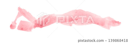 pink brush isolated on transparent background pink watercolor pink brush isolated on transparent background pink watercolor 139868418