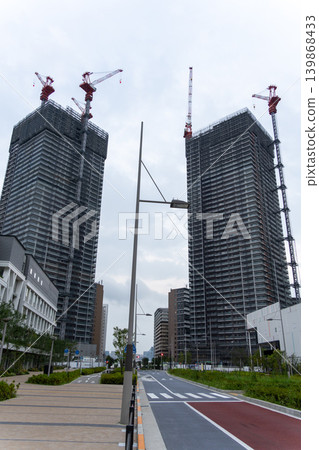 晴海塔公寓大樓在建，預計2024年完工。 139868433