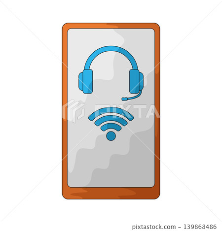 Illustration of Mobile Service Illustration of Mobile Service 139868486