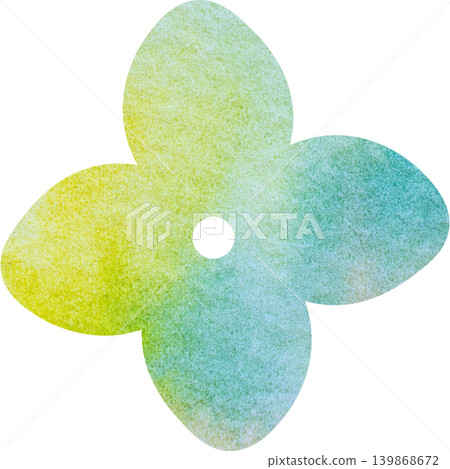 Beautiful watercolor pattern small flower icon image illustration 139868672