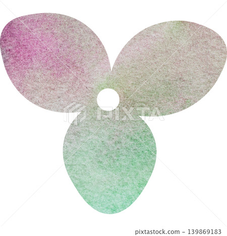 Beautiful watercolor pattern small flower icon image illustration 139869183