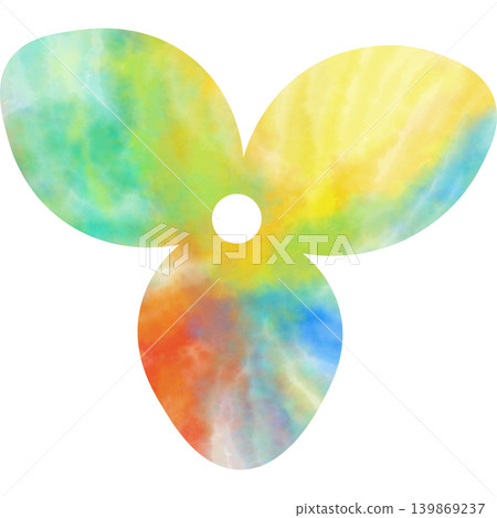 Beautiful watercolor pattern small flower icon image illustration Beautiful watercolor pattern small flower icon image illustration 139869237