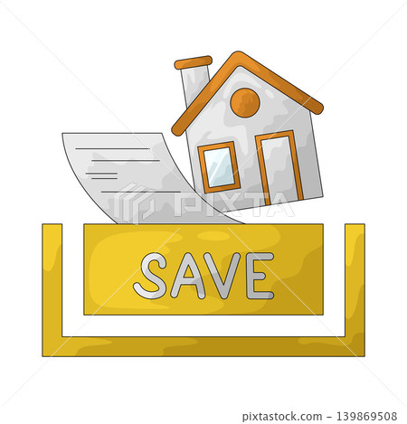 Illustration of Save Item Illustration of Save Item 139869508