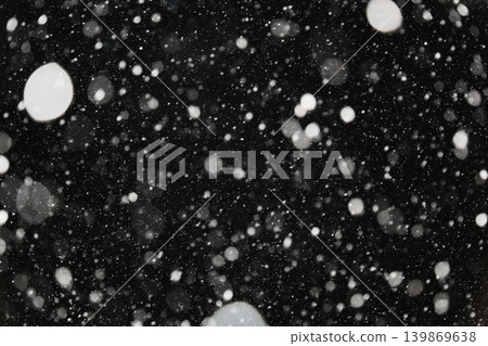 Light and light snowflakes on a dark background. Light and light snowflakes on a dark background. 139869638