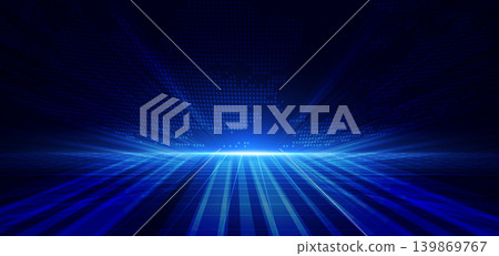 Scene blue light diagonal on dark blue background. Scene blue light diagonal on dark blue background. 139869767