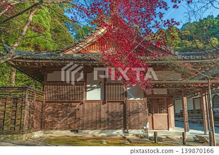 滋賀縣清明寺寬連坊的秋景 滋賀縣清明寺寬連坊的秋景 139870166