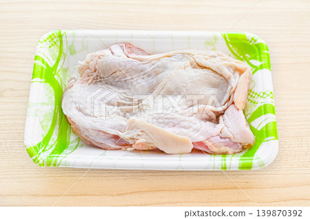 Kyushu-produced premium chicken, Hanami Chicken thigh meat, packaged. Kyushu-produced premium chicken, Hanami Chicken thigh meat, packaged. 139870392