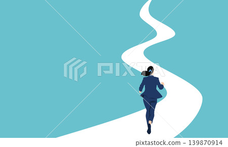 Illustration of a roadmap to achieving your goals Illustration of a roadmap to achieving your goals 139870914
