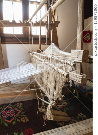 Detail of a medieval loom Detail of a medieval loom 139871000