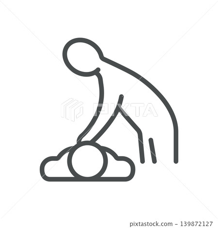 CPR Line Icon. Cardiopulmonary Resuscitation and Emergency First Aid Medical Symbol, Editable Stroke Vector Isolated on White Background. CPR Line Icon. Cardiopulmonary Resuscitation and Emergency First Aid Medical Symbol, Editable Stroke Vector Isolated on White Background. 139872127