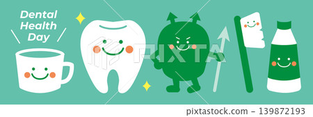 Tooth Decay Prevention Day Illustration Set 139872193