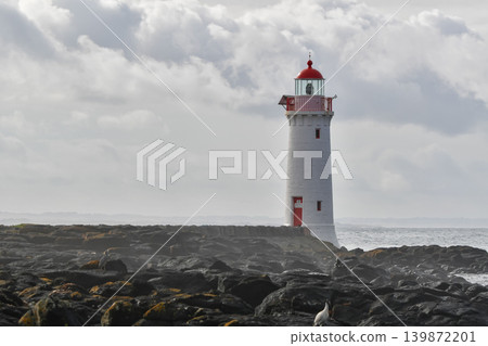 Griffith Island Lighthouse under a cloudy sky Griffith Island Lighthouse under a cloudy sky 139872201