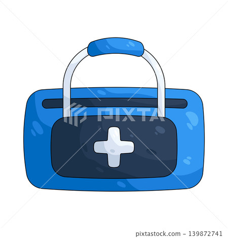 Illustration of medical bag Illustration of medical bag 139872741