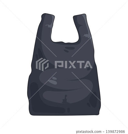 Illustration of plastic bag Illustration of plastic bag 139872986