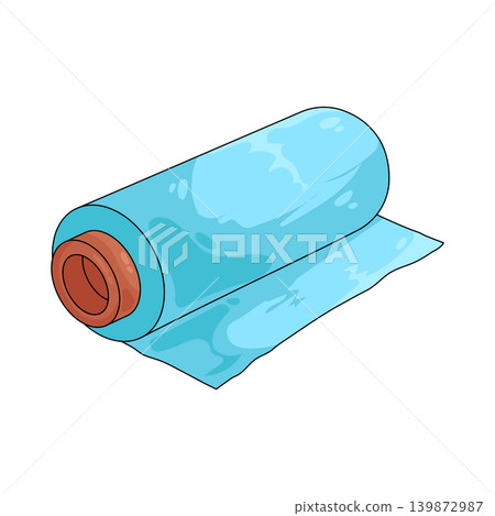 Illustration of plastic wrap Illustration of plastic wrap 139872987