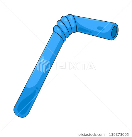 Illustration of plastic straw Illustration of plastic straw 139873005