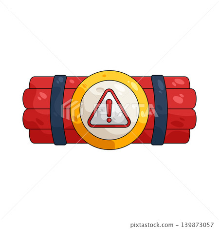 Illustration of dynamite bomb  139873057