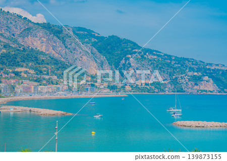 法國芒通美麗的海景和建築 139873155