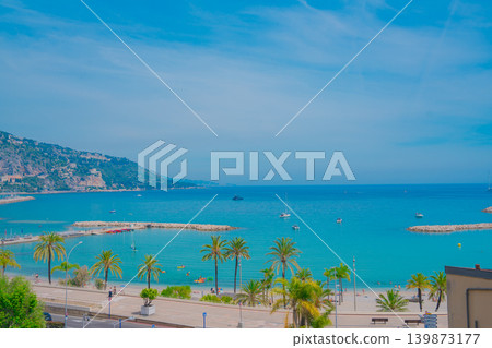 法國芒通美麗的海景和建築 139873177
