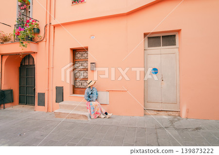 The beautiful sea and buildings of Menton, France The beautiful sea and buildings of Menton, France 139873222