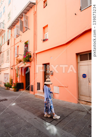The beautiful sea and buildings of Menton, France The beautiful sea and buildings of Menton, France 139873234