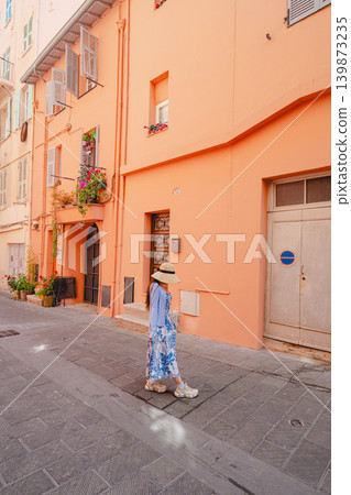 The beautiful sea and buildings of Menton, France The beautiful sea and buildings of Menton, France 139873235