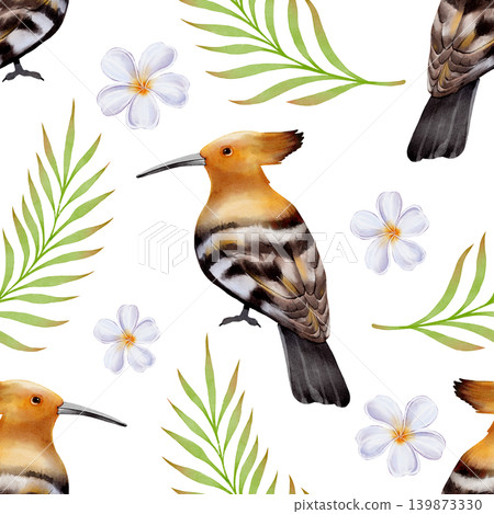 Tropical bird seamless pattern Tropical bird seamless pattern 139873330