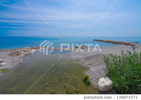 A meal eaten by the sea in Menton 139873371
