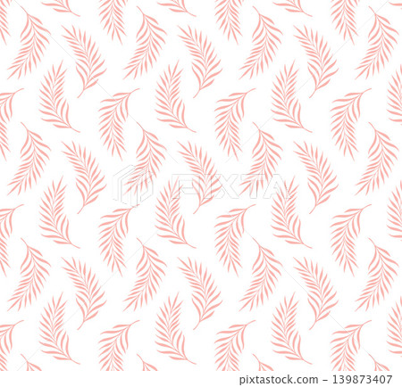 Palm leaf watercolor seamless pattern Palm leaf watercolor seamless pattern 139873407