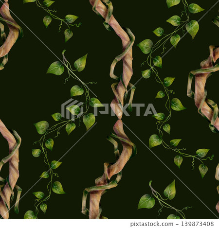 Tropical vine seamless pattern Tropical vine seamless pattern 139873408