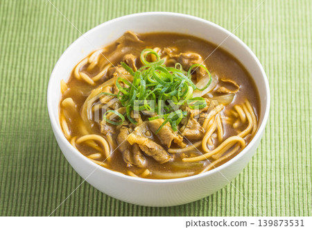 Meat curry ramen from a udon restaurant 139873531