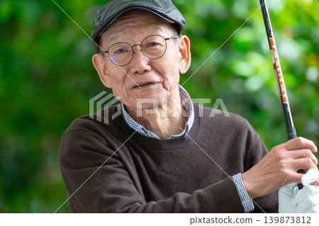 老年男子肖像，高爾夫 139873812