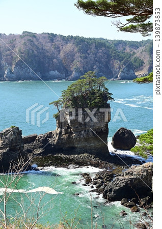 三陸重建國立公園:山王岩及其周邊景色 三陸重建國立公園:山王岩及其周邊景色 139873853