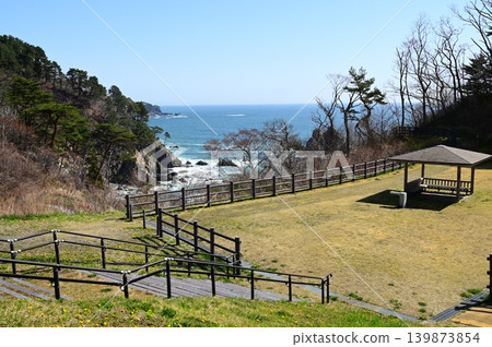 Scenery near Sanno-iwa in Sanriku Reconstruction National Park Scenery near Sanno-iwa in Sanriku Reconstruction National Park 139873854