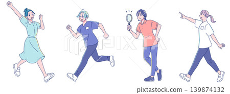 一群積極向上、充滿幹勁的女性醫護人員。 139874132